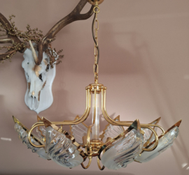 Vintage messing hanglamp 'Nautilus', Regency, Gatsby