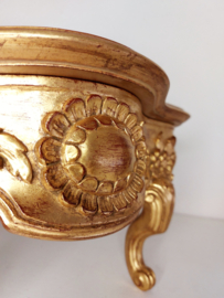 Vintage 'gouden' barok stijl (hars) console uit jaren '70