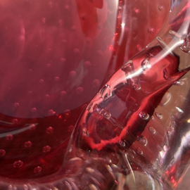 Vintage Murano glas asbak 'Bubbles'