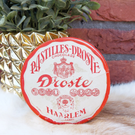 Vintage 'Droste' chocolade pastilles karton, rood