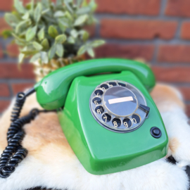 Vintage telefoon PTT type T65de luxe Ericsson, Smaragd groen