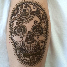 Henna "tattoo's" voorbeelden van "eigen hand"