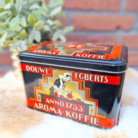 Vintage 'Douwe Egberts', koffie bewaar blik