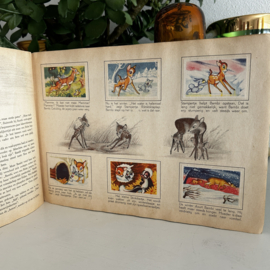 Vintage plaatjes boek 'Bambi' van Walt Disney