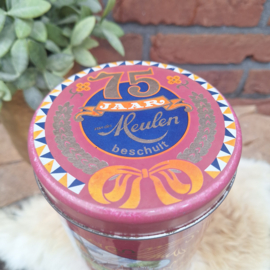 Vintage jubileum-blik  van 'Van der Meulen 75'