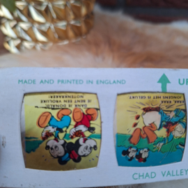 Vintage dia slide Monty & Morty Mouse voor Chad Valley's give a show projector
