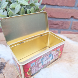 Vintage blik  'Säkerhets tändstickor' oftewel Zwaluw lucifers, rood