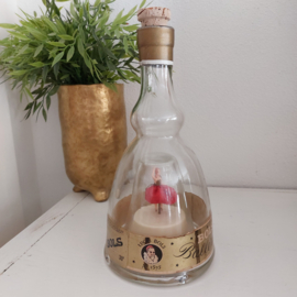 Vintage Bols fles met muziek en dansende ballerina erin