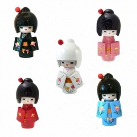 SALE: Kokeshi poppetje zwart