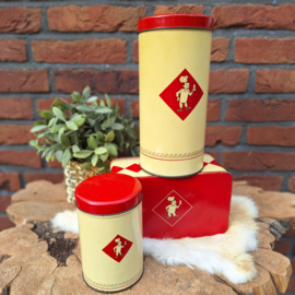 Vintage set van 3 verschillende blikken 'Bolletje'