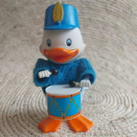 Vintage wind up rubber duck trommelaar