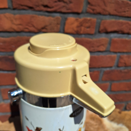 Te huur: Vintage koffie thermos/tap-kan 70-'s