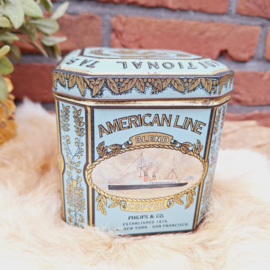 Vintage blik 'American Line blend coffee' Philips & Co.