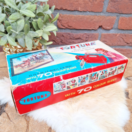 Vintage speelgoed: Fortuna projector op batterijen incl. dia stroken