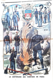 Antieke illustratie van de krant  'Le Petit journal' nr. 328: 'Accident a bord du 'Iéna'