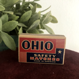 Vintage lucifer doosje "Ohio quality"