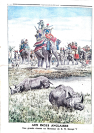 Antieke illustratie van de krant  'Le Petit journal' nr. 434: 'Aux Indes Anglaises'