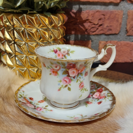 Vintage kop en schotel 140,  Royal Albert "Cottage Garden"