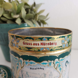 Vintage (koek)blik  van F.G. Metzger, Nürnberger lebküchen