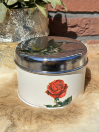 Vintage "Brabantia" voorraadbus laag 'roos'