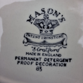 2 Vintage Mason's 'Stratford Blue' ovalen schaaltjes