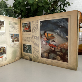 Vintage plaatjes boek 'Pinocchio' van Walt Disney