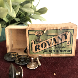 Vintage doosje  "Rovany" de beste vrijgezellenknoop