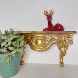 Vintage 'gouden' barok stijl (hars) console uit jaren '70