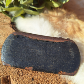 Antiek 'Pince nez' bril met 1 'oortje' aan dun kettinkje