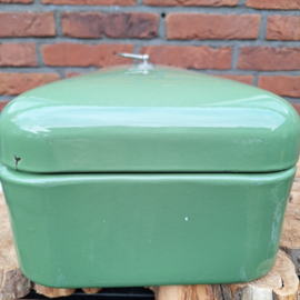 Vintage broodtrommel groen