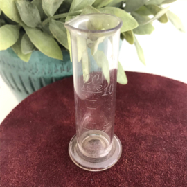 Vintage mini maat glaasje/ maatbeker 15 cc( oftewel 15 ml)