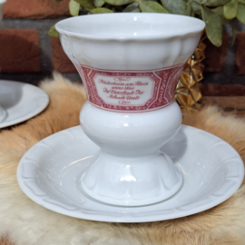 Vintage Rüdesheim beker met schotel