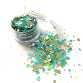 Glitters chunks 1/2/3 mm MIX 2