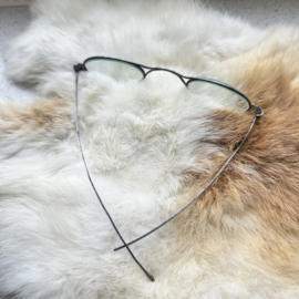 Antiek brilletje in schildpad brillenkoker, ca. 1940