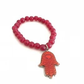 SALE: Hand van Fatima/ Hamsa hanger aan armband