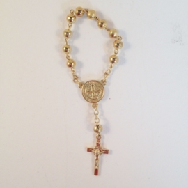 SALE: Rozenkrans Tientje goud glad