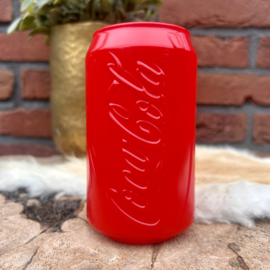 Vintage  rood glas, vorm Coca cola blikje, 20 jaar Mc.Donalds