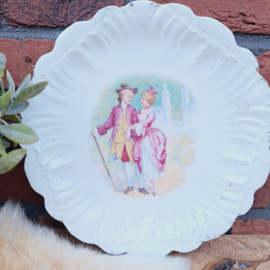 Vintage porseleinen bord Victoriaanse afbeelding (  gelegenheidsuitgave)