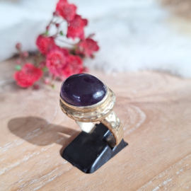 Ring "Ibiza 24", mt. 19 1/4, paarse Amethist