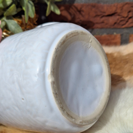 Vintage keramieken opberg pot voor thee, 'antropomorf'