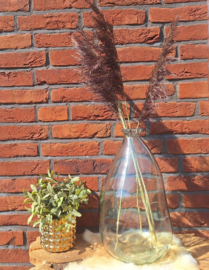 Grote glazen vaas, H 37 x Ø 18 cm.