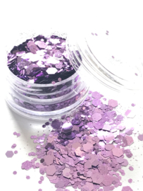 Glitters chunks 1/2/3 mm Purple 8