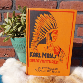 Vintage boek: Karl May's Reisavonturen: De Pelsjagers van de Rio Pecos