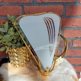 Vintage messing wandlamp van het merk Kemner uit de jaren '80