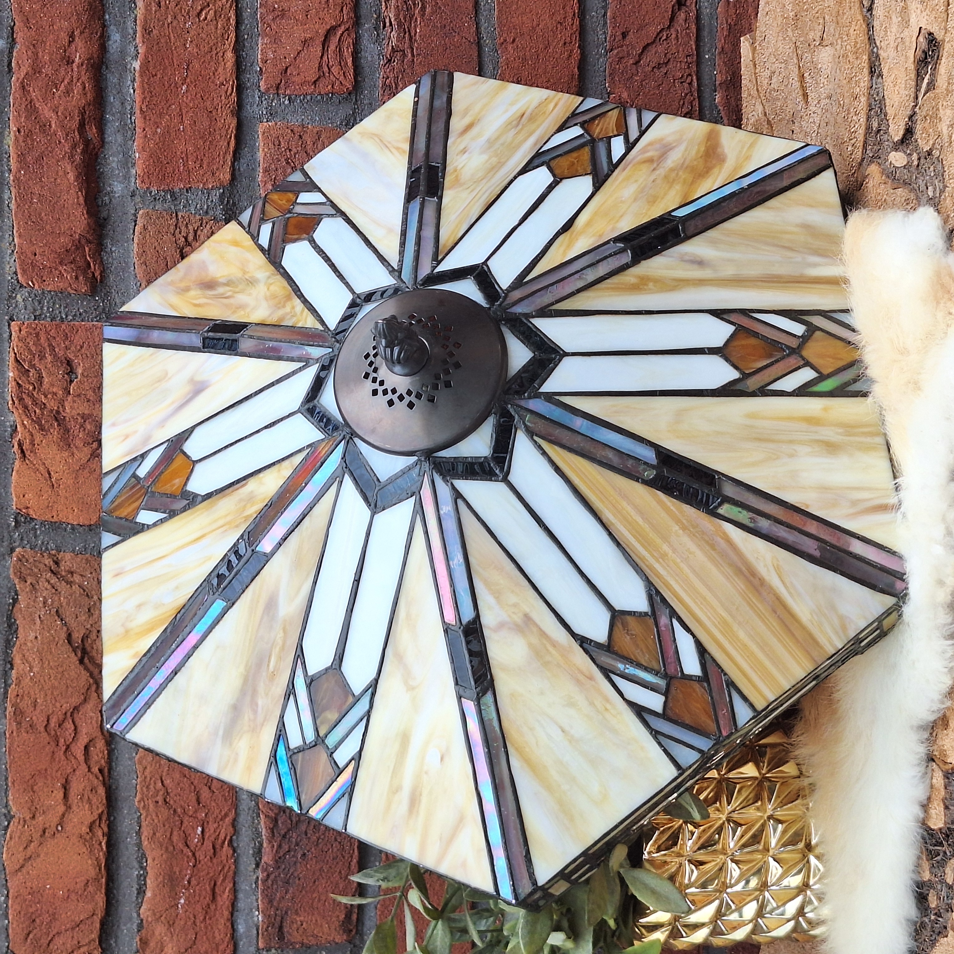 Vintage Plafonniere 'Tiffany', Durban motief