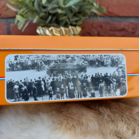Vintage herdenkingsblik Nederland 50 jaar bevrijd 1945-1995