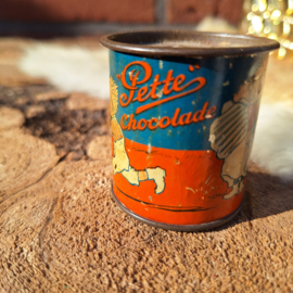 Vintage mini spaarpotje 'Pette Chocolade, Jaren '30