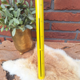 Vintage fl.5,- 'piekenpijp', geel en roze, 70's