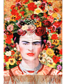 Grote Frida Kahlo shawl met prachtige print nr. 2112