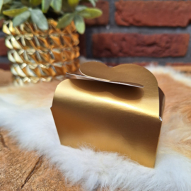 40 x Kartonnen doosje 'goud' voor 2 bonbons of give away